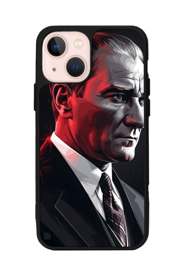iPhone 15 Uyumlu Mustafa Kemal Ataturk Tasarımlı Glossy Premium Kılıf