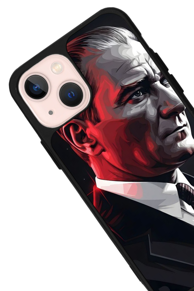 iPhone 15 Uyumlu Mustafa Kemal Ataturk Tasarımlı Glossy Premium Kılıf