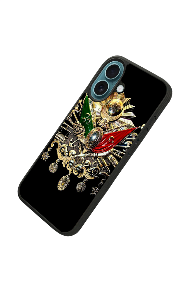 iPhone 16 Uyumlu Osmanli Tugrasi Tasarımlı Glossy Premium Kılıf