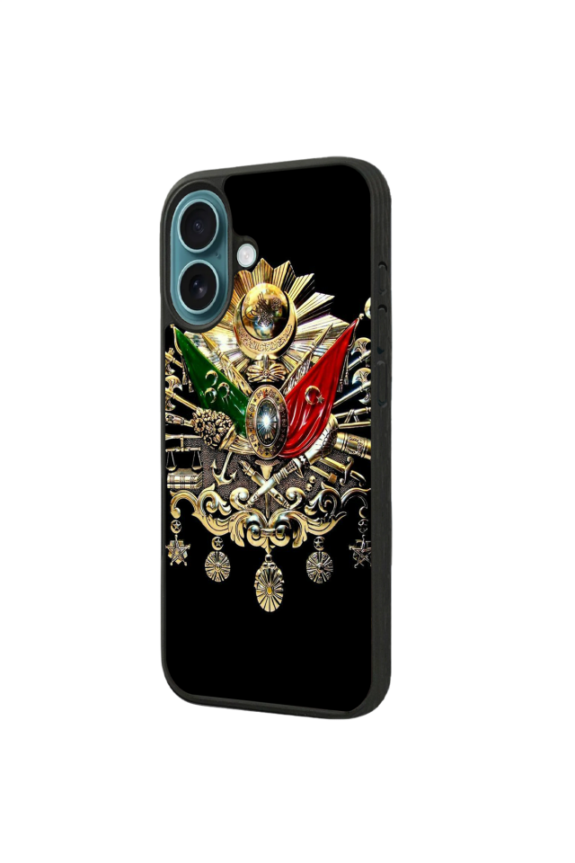 iPhone 16 Uyumlu Osmanli Tugrasi Tasarımlı Glossy Premium Kılıf