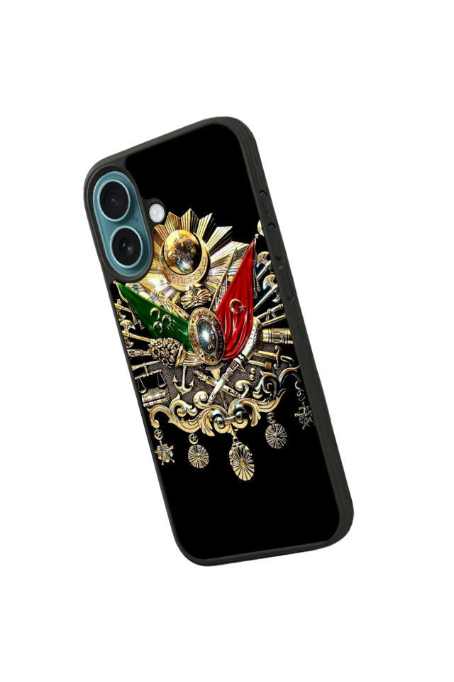 iPhone 16 Uyumlu Osmanli Tugrasi Tasarımlı Glossy Premium Kılıf