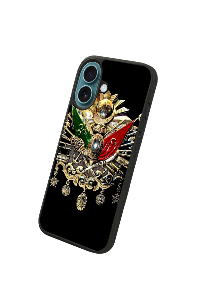 iPhone 16 Uyumlu Osmanli Tugrasi Tasarımlı Glossy Premium Kılıf