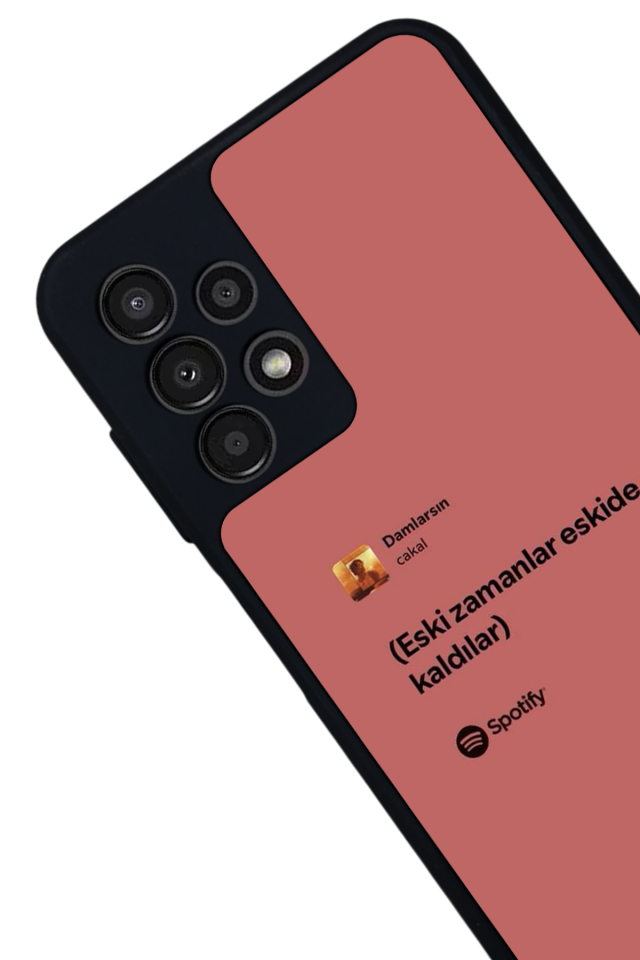 Samsung Galaxy A13 Uyumlu Sarki Sozleri Tasarımlı Glossy Premium Kılıf
