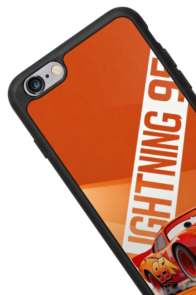 iPhone 6 Plus Uyumlu Şimsek McQueen Tasarımlı Glossy Premium Kılıf