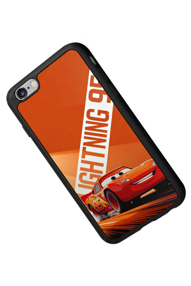 iPhone 6 Plus Uyumlu Şimsek McQueen Tasarımlı Glossy Premium Kılıf