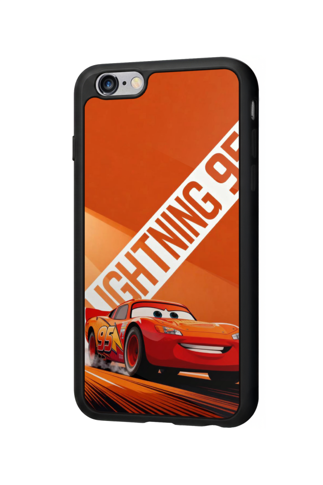iPhone 6 Plus Uyumlu Şimsek McQueen Tasarımlı Glossy Premium Kılıf