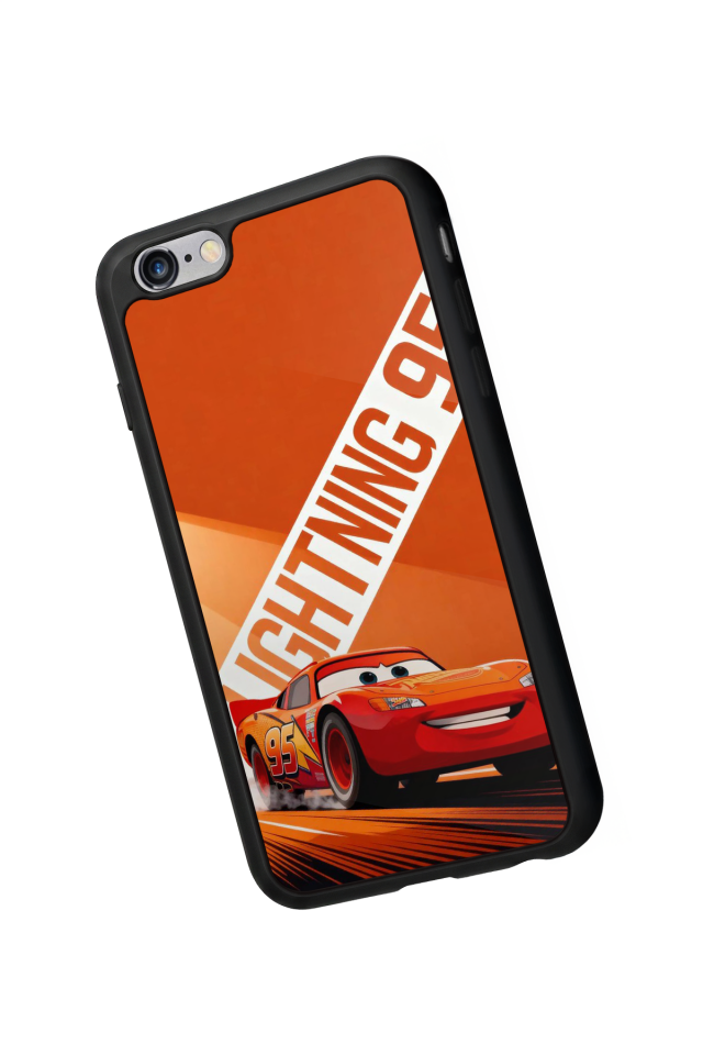 iPhone 6 Plus Uyumlu Şimsek McQueen Tasarımlı Glossy Premium Kılıf