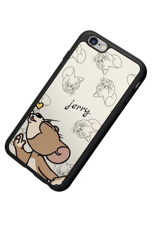 iPhone 6s Plus Uyumlu Tom And Jerry Tasarımlı Glossy Premium Kılıf