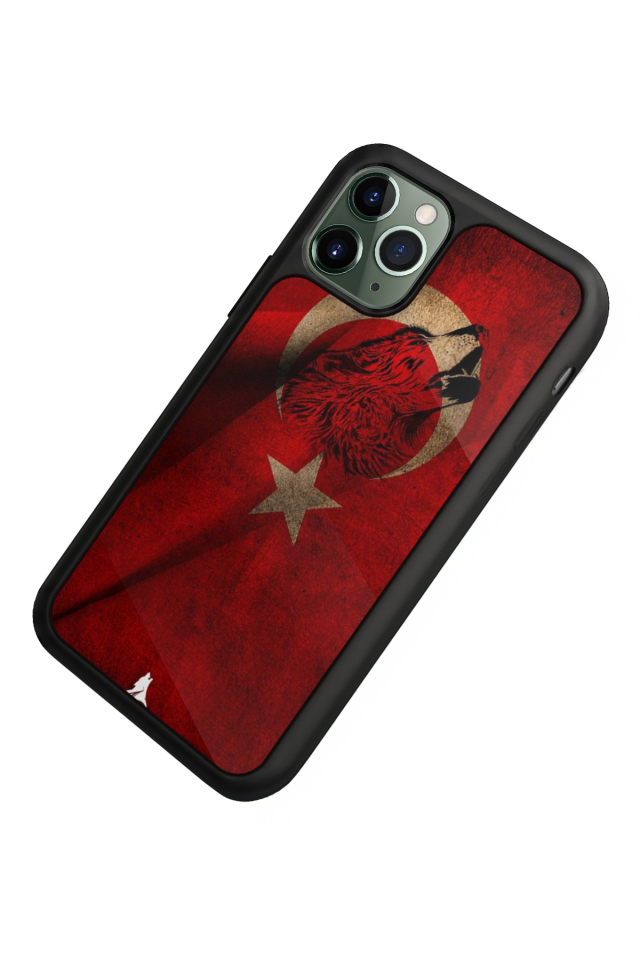 iPhone 11 Pro Uyumlu Türk Bayragi Tasarımlı Glossy Premium Kılıf