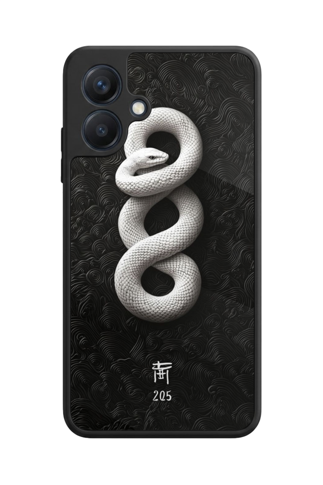 Samsung Galaxy A07 Uyumlu Yılan Tasarımlı Glossy Premium Kılıf