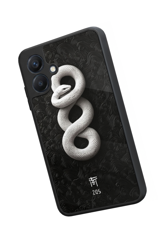 Samsung Galaxy A07 Uyumlu Yılan Tasarımlı Glossy Premium Kılıf