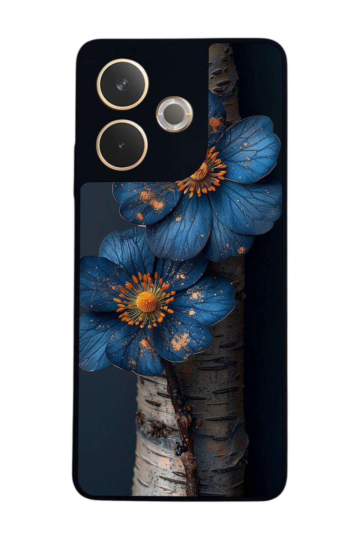 Oppo A5 Pro Uyumlu Cicek Tasarımlı Glossy Premium Kılıf