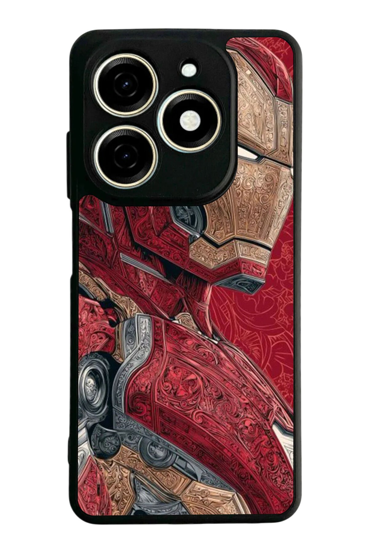 Tecno Spark 20/20C Uyumlu Iron Man ( Demir Adam ) Tasarımlı Glossy Premium Kılıf