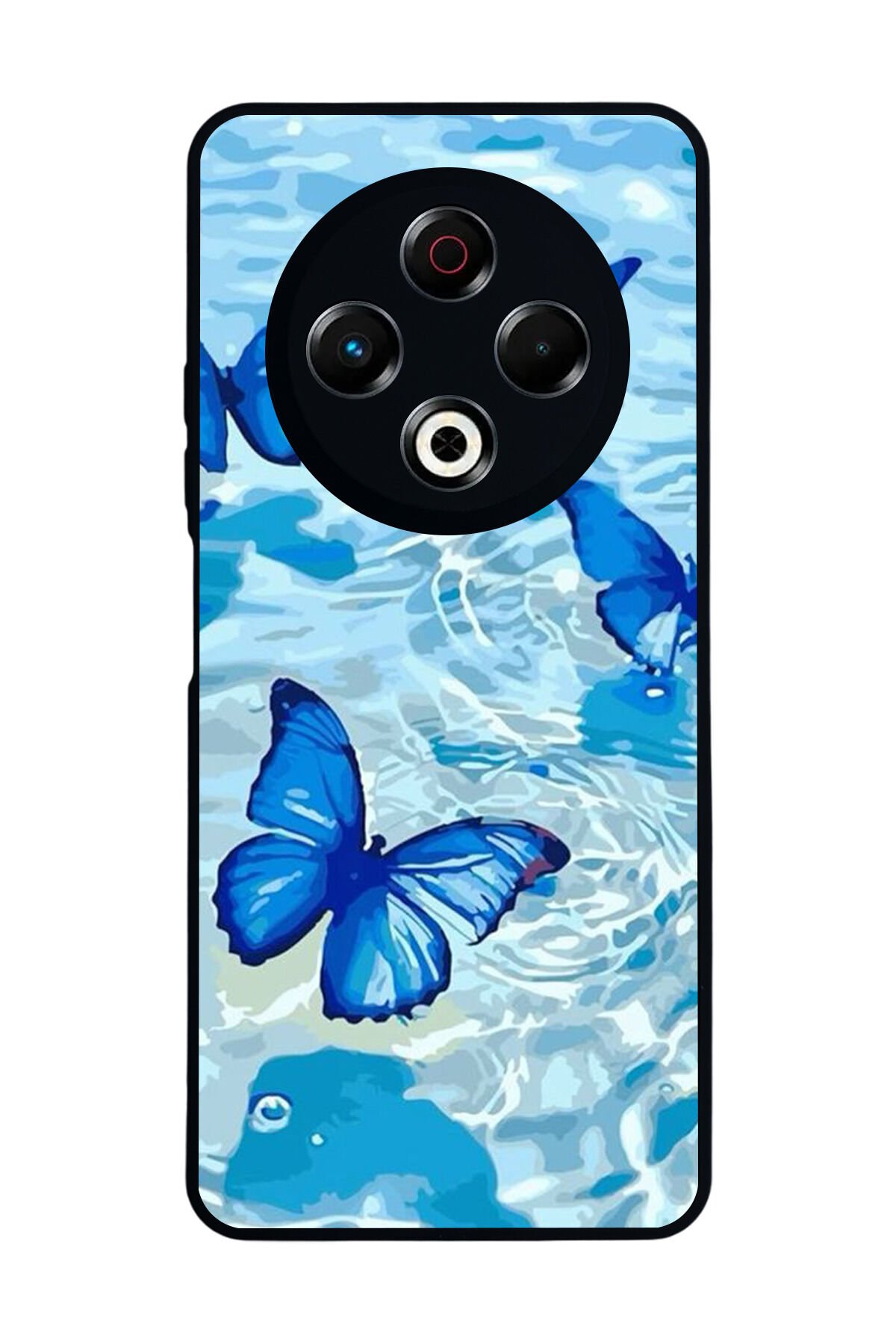 Tecno Spark 30 Uyumlu Kelebek Tasarımlı Glossy Premium Kılıf