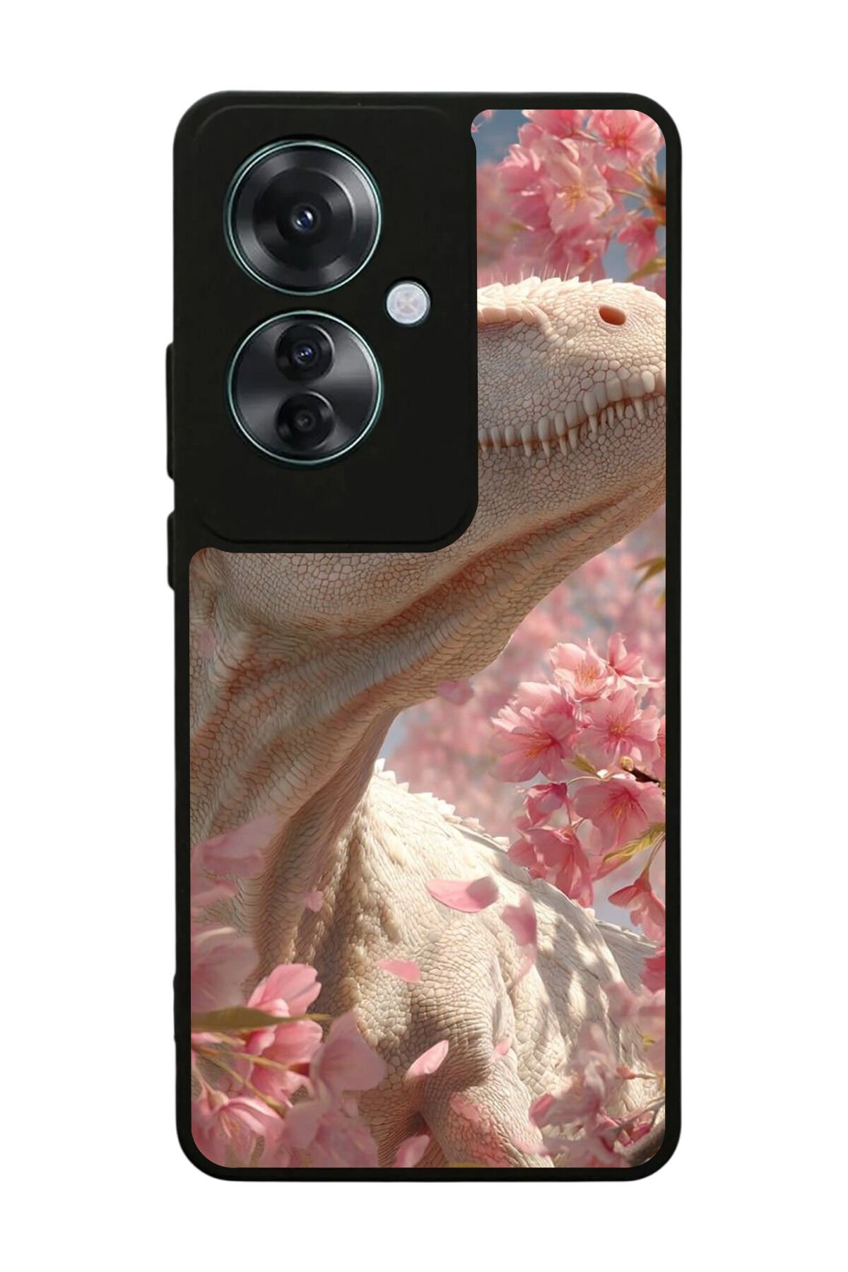 Oppo Reno 11F Uyumlu Dinazor Tasarımlı Glossy Premium Kılıf