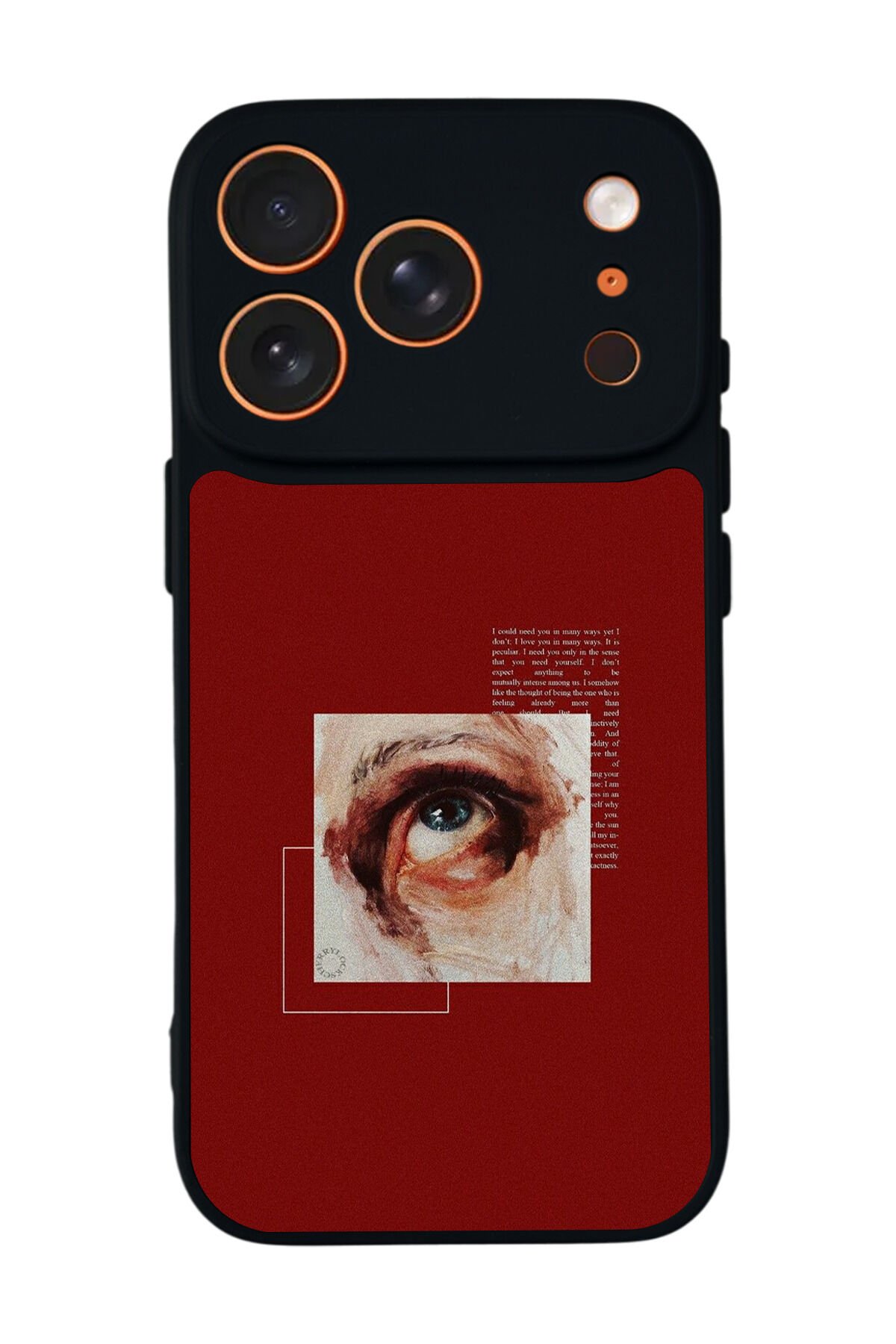 iPhone 17 Pro Uyumlu Kirmizi Tasarımlı Glossy Premium Kılıf