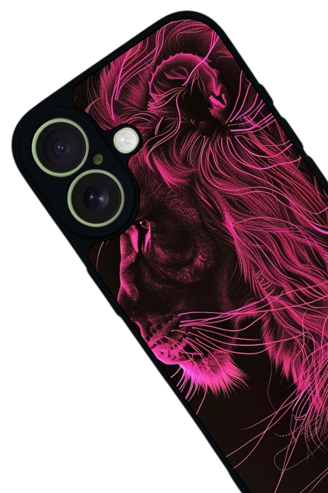 iPhone 17 Uyumlu Aslan Tasarımlı Glossy Premium Kılıf