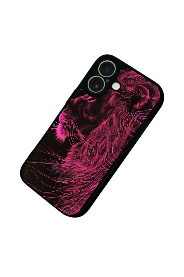 iPhone 17 Uyumlu Aslan Tasarımlı Glossy Premium Kılıf