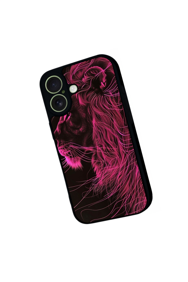 iPhone 17 Uyumlu Aslan Tasarımlı Glossy Premium Kılıf