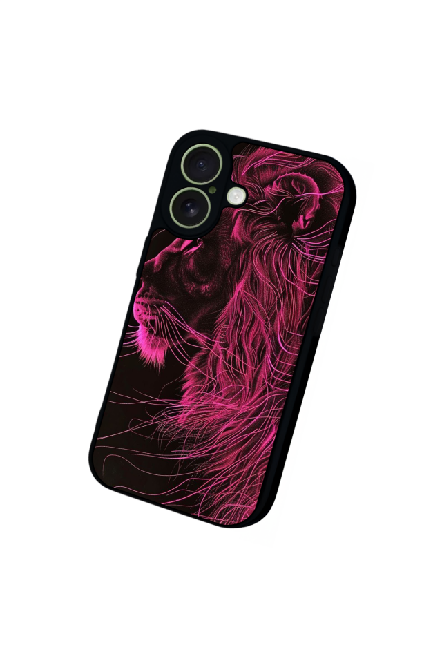 iPhone 17 Uyumlu Aslan Tasarımlı Glossy Premium Kılıf