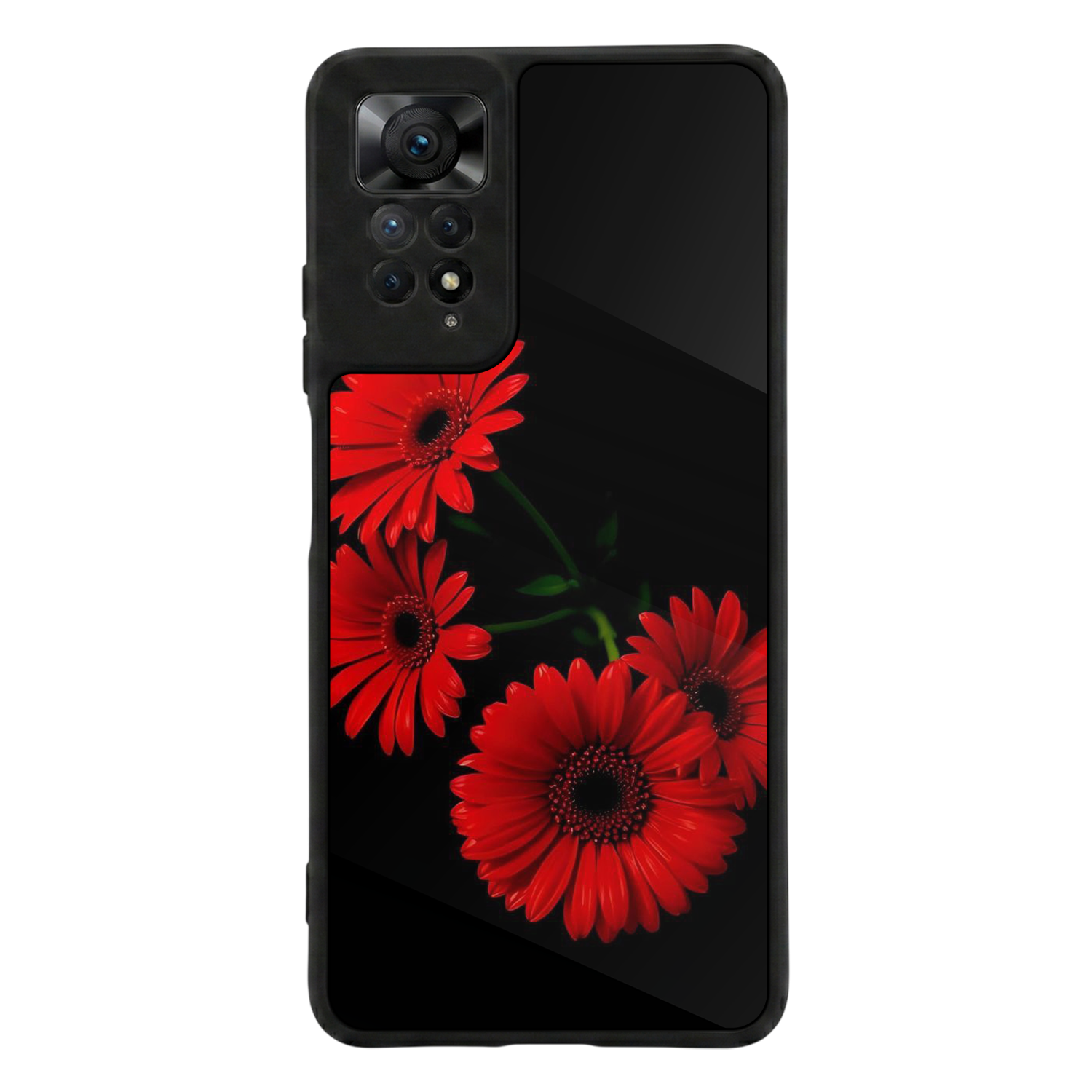 Xiaomi Redmi Note 12 Pro Uyumlu Cicek Tasarımlı Glossy Premium Kılıf