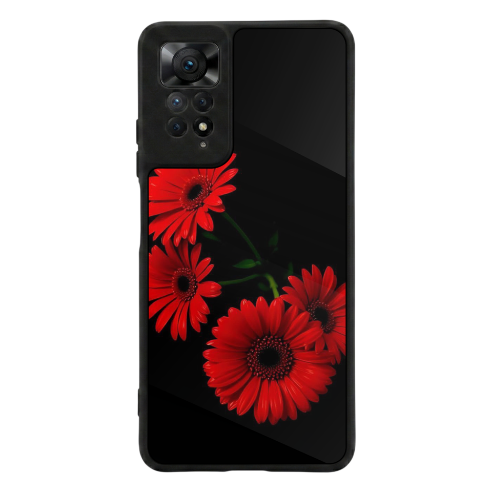 Xiaomi Redmi Note 12 Pro Uyumlu Cicek Tasarımlı Glossy Premium Kılıf