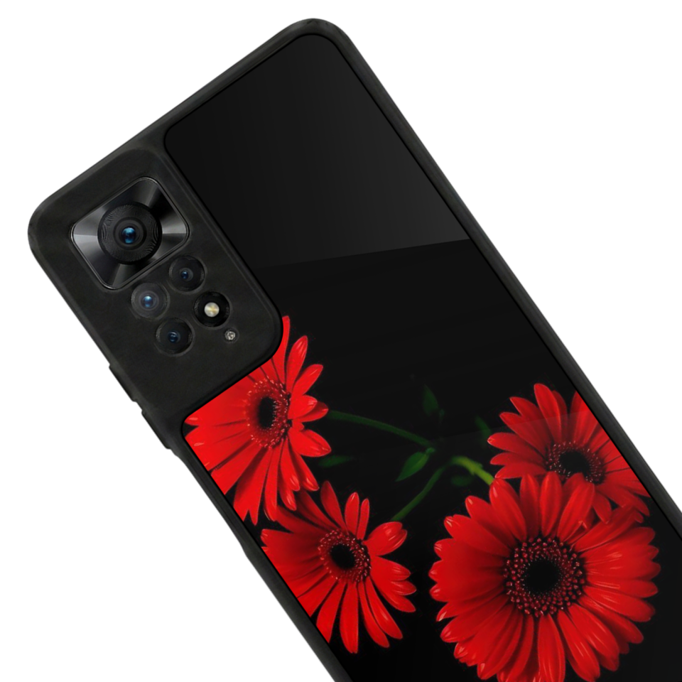 Xiaomi Redmi Note 12 Pro Uyumlu Cicek Tasarımlı Glossy Premium Kılıf