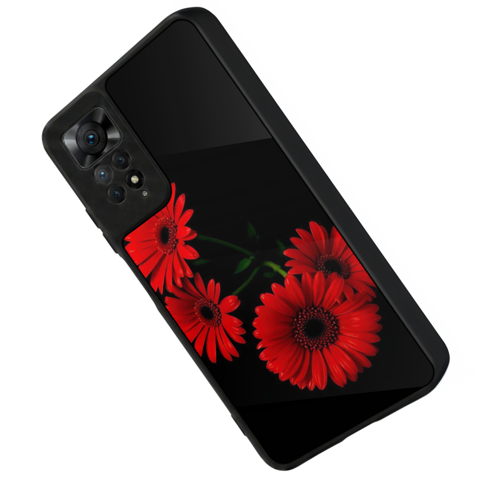 Xiaomi Redmi Note 12 Pro Uyumlu Cicek Tasarımlı Glossy Premium Kılıf