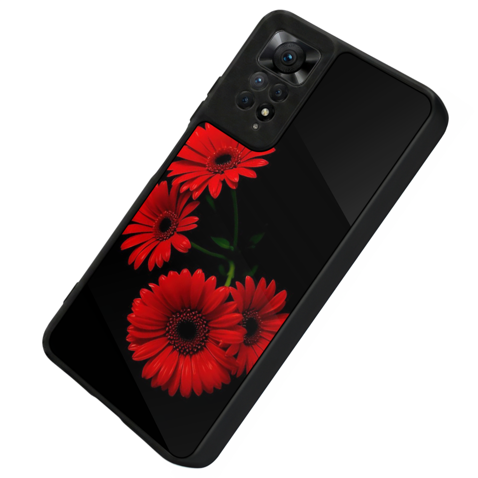Xiaomi Redmi Note 12 Pro Uyumlu Cicek Tasarımlı Glossy Premium Kılıf