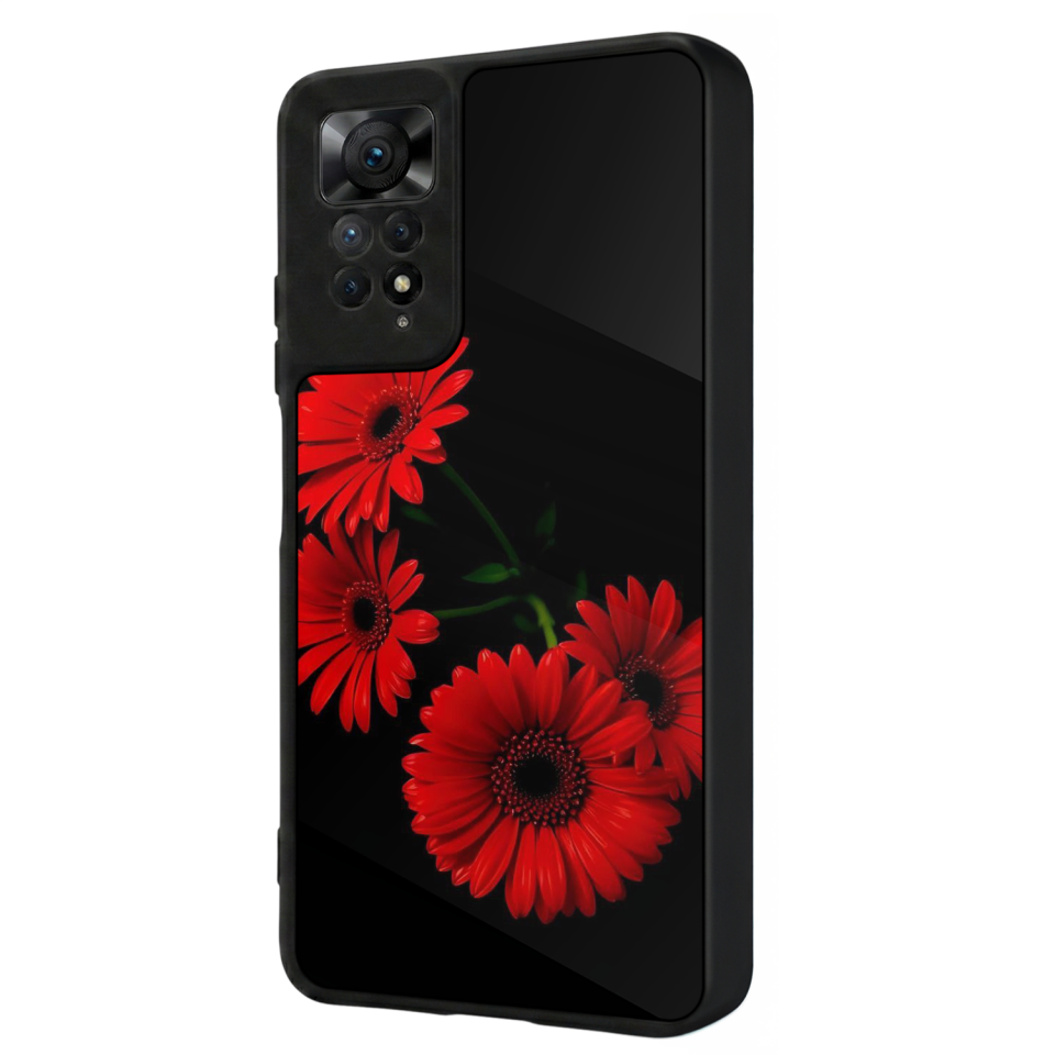 Xiaomi Redmi Note 12 Pro Uyumlu Cicek Tasarımlı Glossy Premium Kılıf