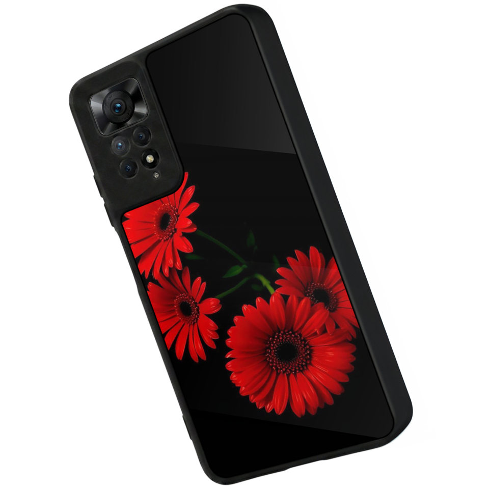 Xiaomi Redmi Note 12 Pro Uyumlu Cicek Tasarımlı Glossy Premium Kılıf