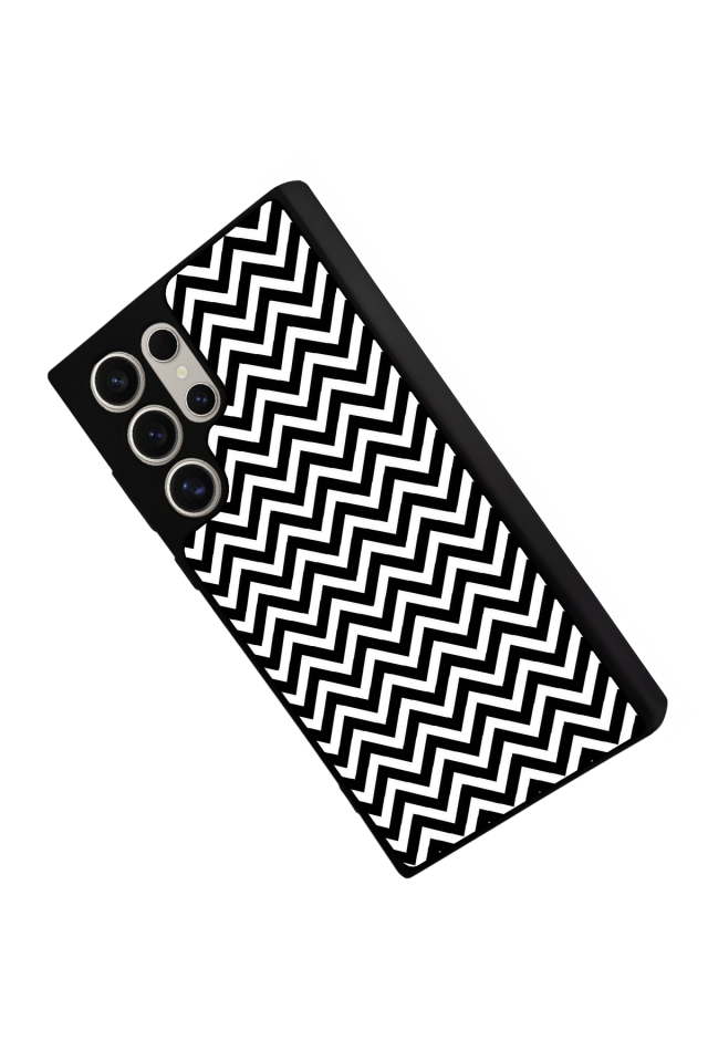 Samsung Galaxy S22 Ultra Uyumlu Çizgi Sanatı Tasarımlı Glossy Premium Kılıf