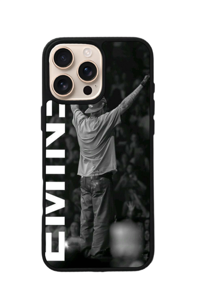 iPhone 16 Pro Uyumlu Eminem Tasarımlı Glossy Premium Kılıf