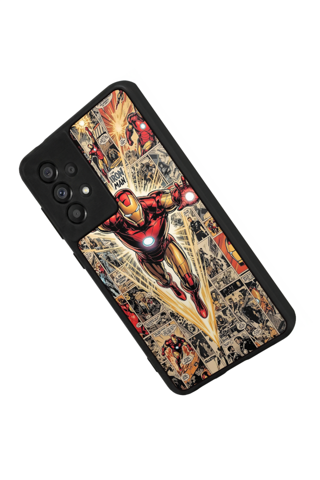 Samsung Galaxy A73 Uyumlu Iron Man ( Demir Adam ) Tasarımlı Glossy Premium Kılıf