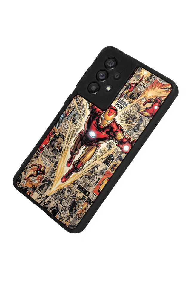 Samsung Galaxy A73 Uyumlu Iron Man ( Demir Adam ) Tasarımlı Glossy Premium Kılıf