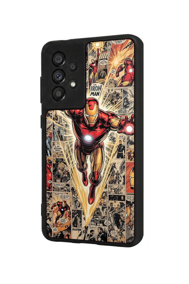 Samsung Galaxy A73 Uyumlu Iron Man ( Demir Adam ) Tasarımlı Glossy Premium Kılıf