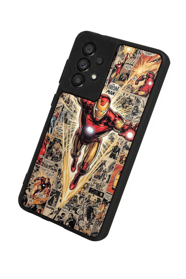 Samsung Galaxy A73 Uyumlu Iron Man ( Demir Adam ) Tasarımlı Glossy Premium Kılıf