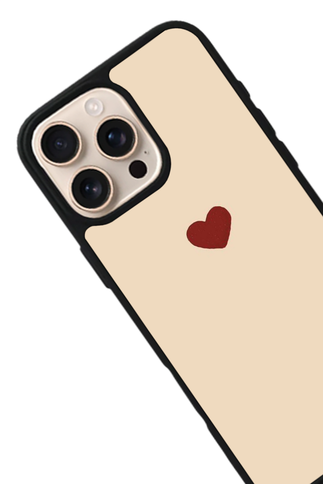 iPhone 14 Pro Uyumlu Kalp Love Tasarımlı Glossy Premium Kılıf