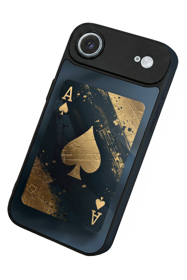iPhone 17 Air Uyumlu Kart Tasarımlı Glossy Premium Kılıf