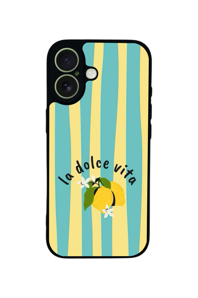 iPhone 17 Uyumlu Limon Tasarımlı Glossy Premium Kılıf