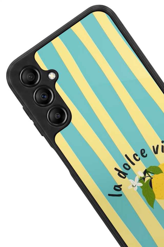 Samsung Galaxy A14 Uyumlu Limon Tasarımlı Glossy Premium Kılıf