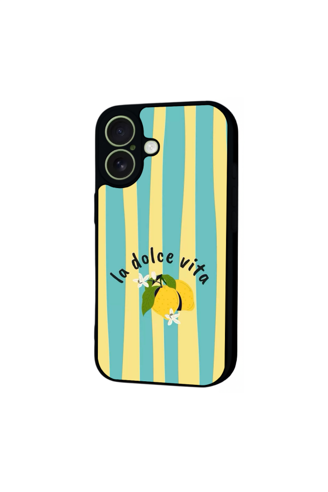 iPhone 17 Uyumlu Limon Tasarımlı Glossy Premium Kılıf