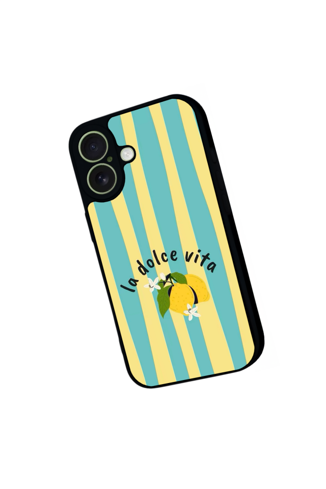 iPhone 17 Uyumlu Limon Tasarımlı Glossy Premium Kılıf