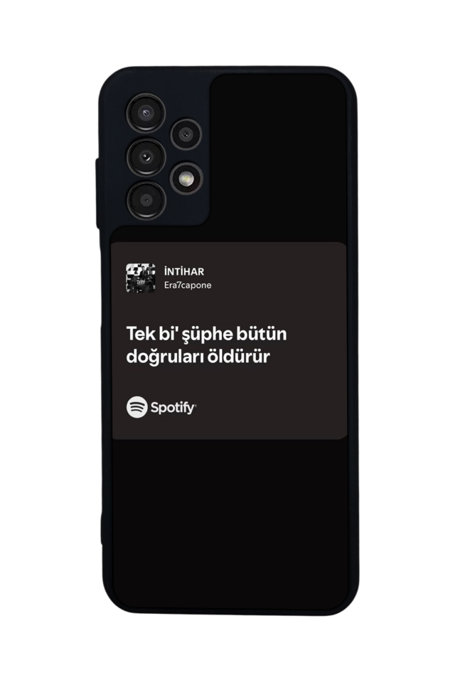 Samsung Galaxy A13 Uyumlu Sarki Sozleri Tasarımlı Glossy Premium Kılıf
