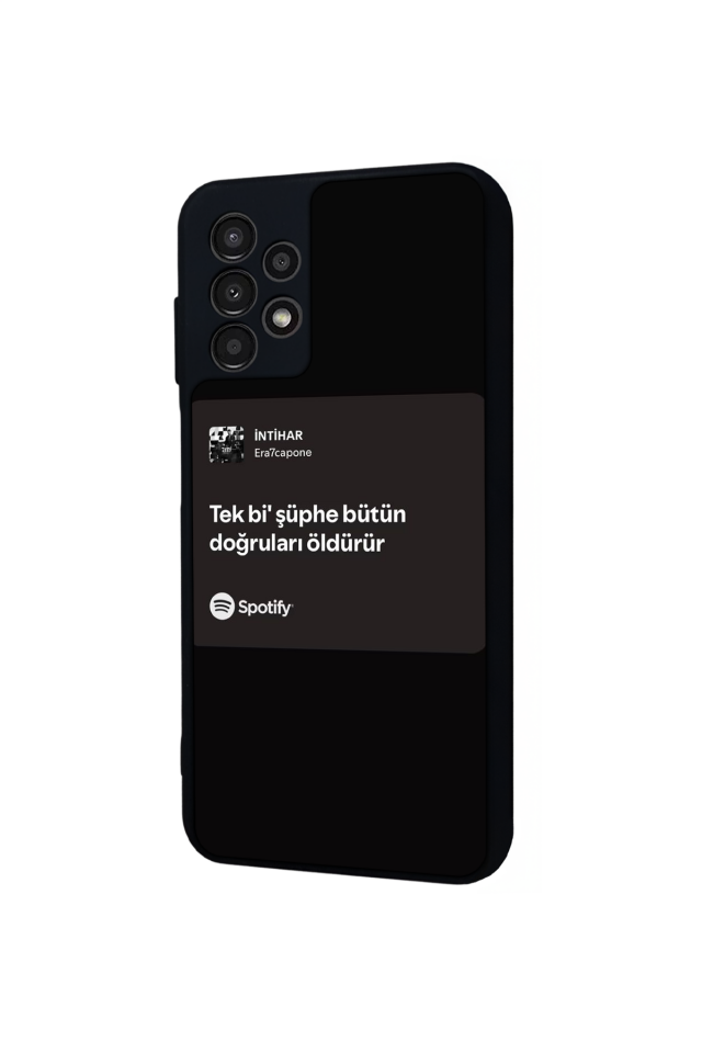 Samsung Galaxy A13 Uyumlu Sarki Sozleri Tasarımlı Glossy Premium Kılıf