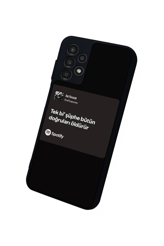 Samsung Galaxy A13 Uyumlu Sarki Sozleri Tasarımlı Glossy Premium Kılıf