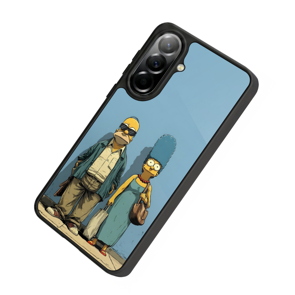 Samsung Galaxy A57 Uyumlu The Simpsons Tasarımlı Glossy Premium Kılıf