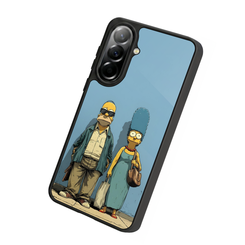 Samsung Galaxy A57 Uyumlu The Simpsons Tasarımlı Glossy Premium Kılıf