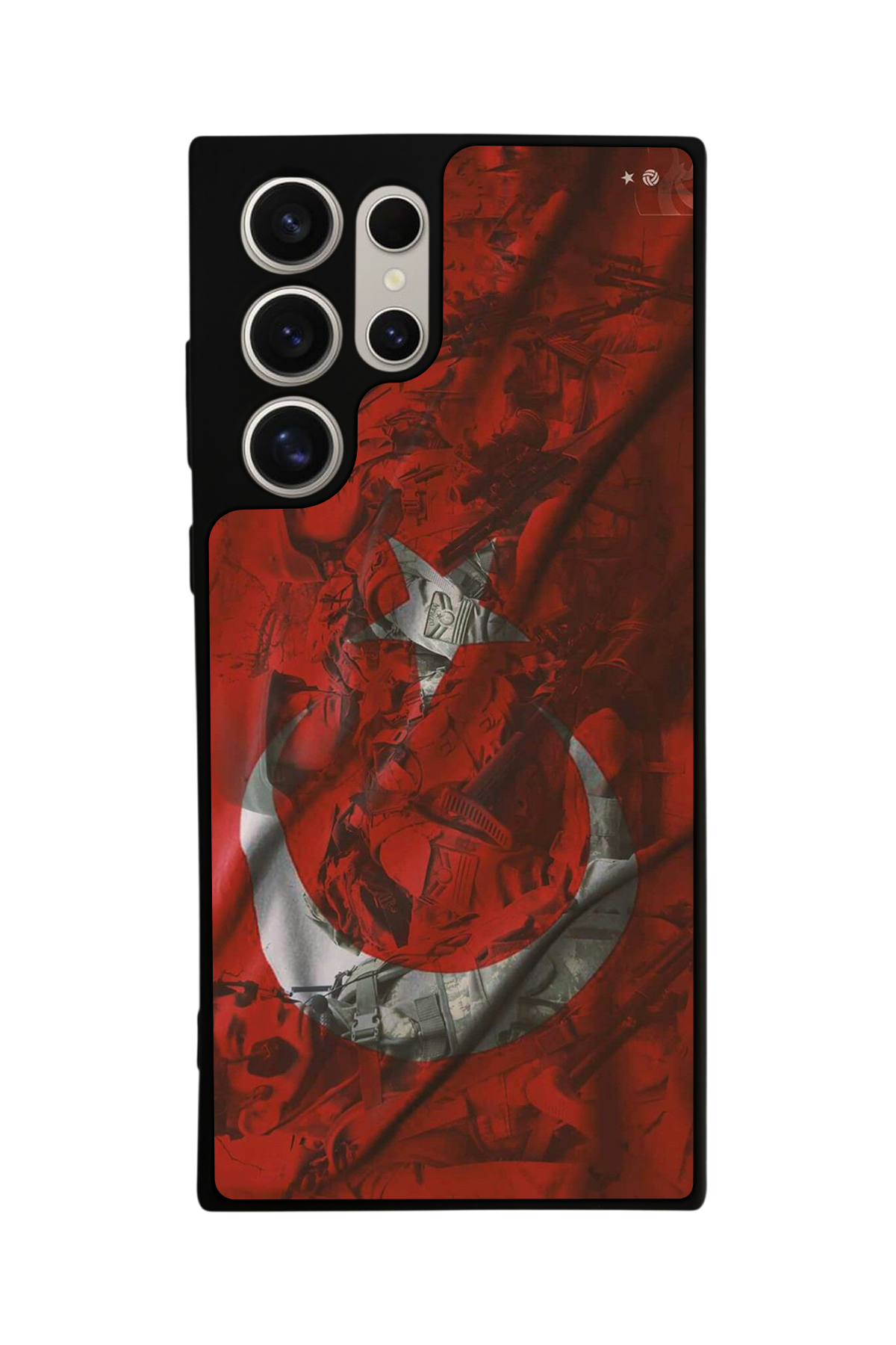 Samsung Galaxy S23 Ultra Uyumlu Türk Bayragi Tasarımlı Glossy Premium Kılıf