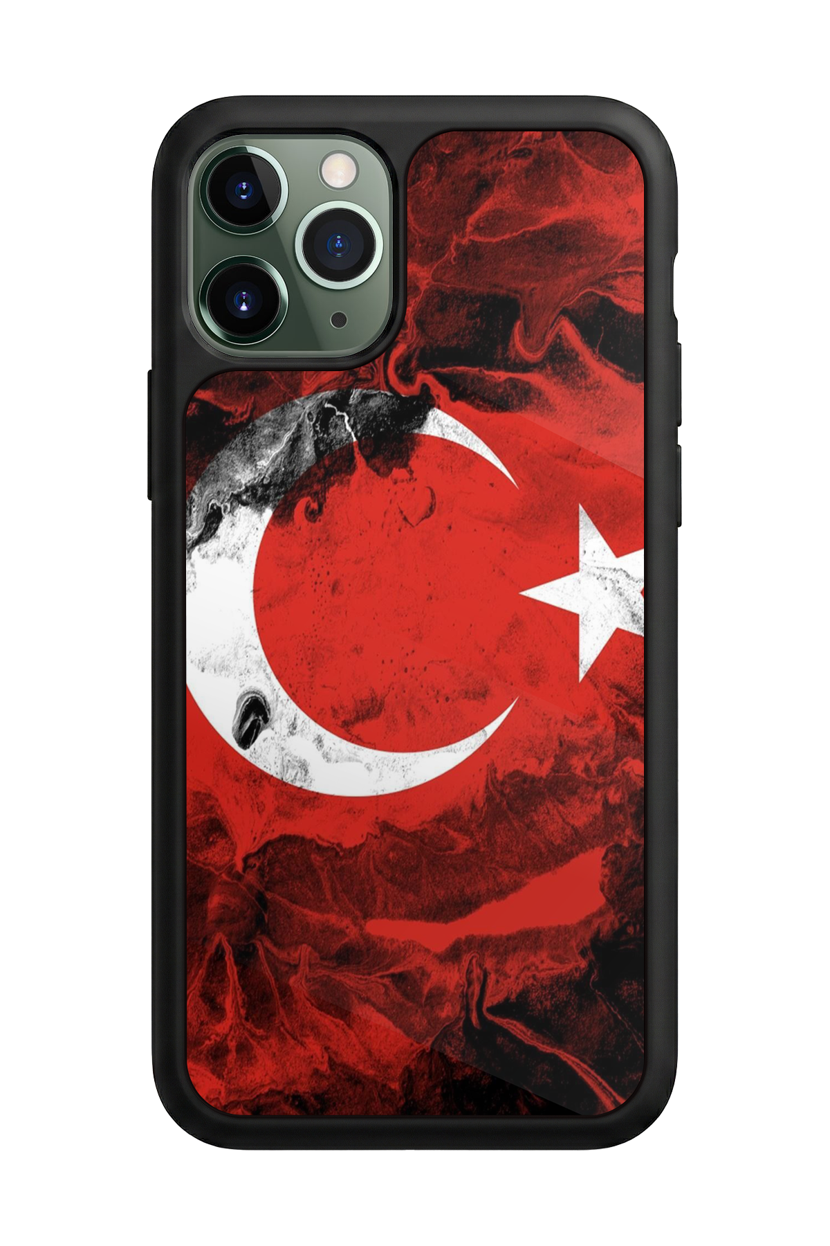 iPhone 11 Pro Uyumlu Türk Bayragi Tasarımlı Glossy Premium Kılıf